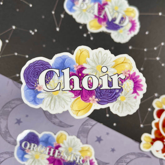 Choir Florals Vinyl Sticker